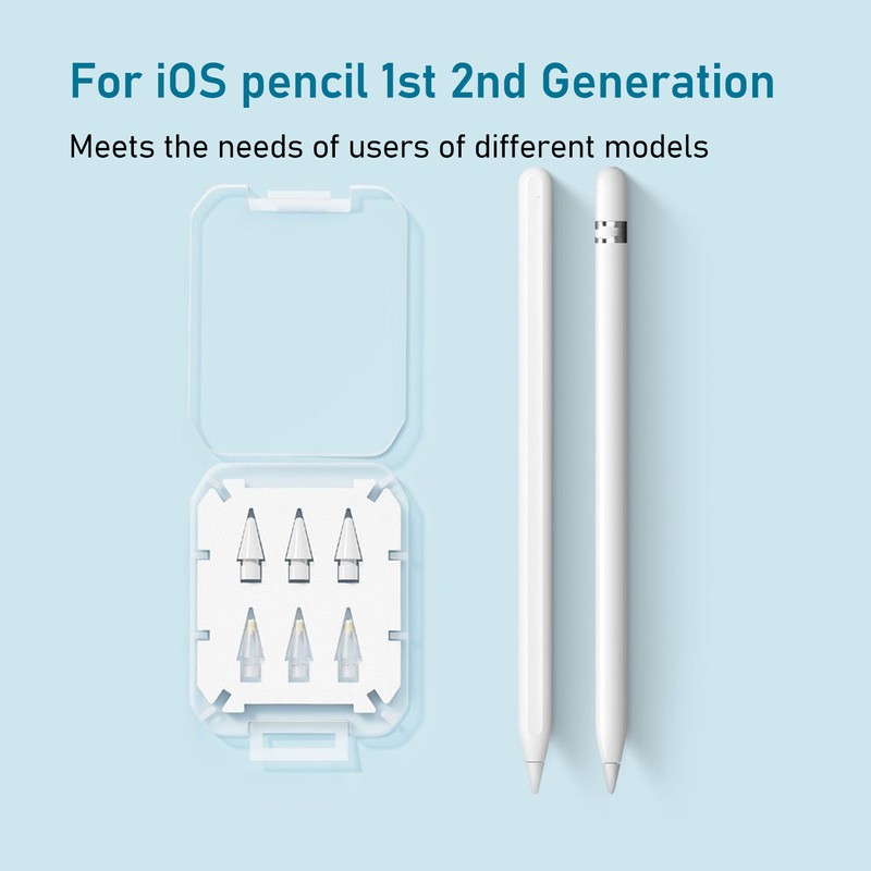 6PCS Replacement Pencil Tips Fine Point Precise Control Sensitive Replacement