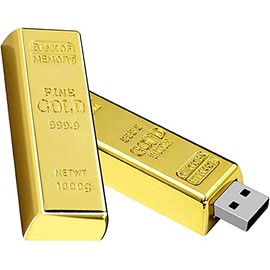 Pendrive USB 3.0 Gold Metal 32 64 128 256GB Memory A08 (128GB)