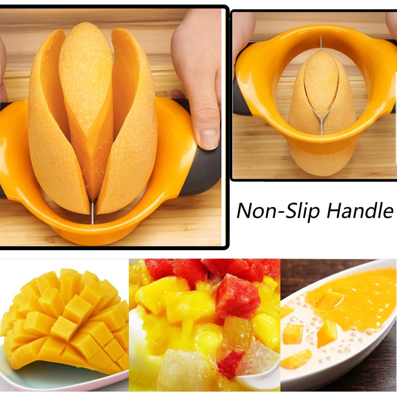 Sturdy Mango Slicer, Peeler and Pit Remover Tool, Mango Splitter,