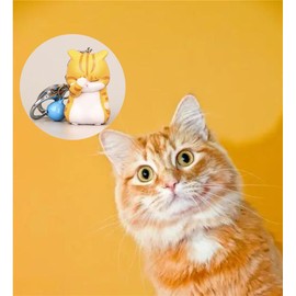 NISCAYA Face Covering Cat Keychain Cartoon Kitten Keychain Wallet Key Chain for Kids Cat Keyholders Bag Ornaments Anime Keychain Accessories Gift