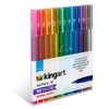 KINGART® Metallic Gel Pens, Scrapbook, Journals, or Drawing, Colored Metallic