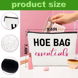 2PCS Funny Gag Gifts for Women Makeup Bag, Hostess Gift Ideas, Weekend Overnight Fun Cosmetic Bags, Themed Travel Accessories Bag Gifts for Women Sisters Friends, Ideal Travel Christmas Birthdays Gift