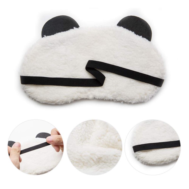 Paquete de 12 máscaras para dormir Panda con ojos vendados