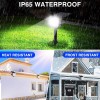 T-SUN 8-Pack Solar Spot Lights Outdoor LED Waterproof Garden Lawn