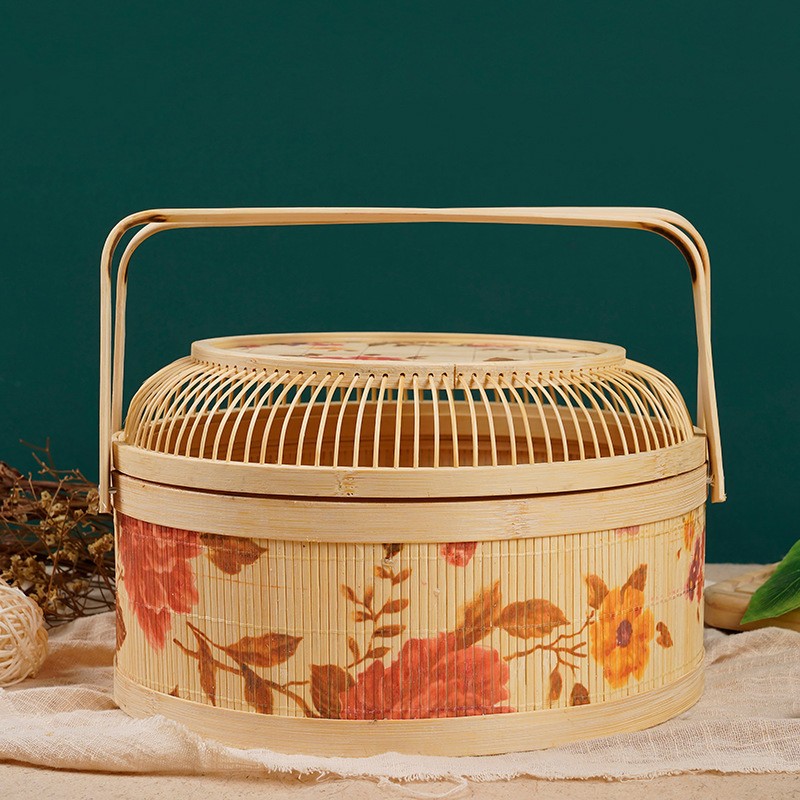 Rattan Small Bamboo Basket Hand Woven Children's Bamboo Woven Straw
