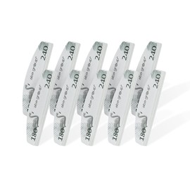 Aba Group Nail Polisher Flamingo Buffer Block, Individually Wrapped "Safety First" Heavy Duty Double Sided Polisher Made in EU (10 Piece Set Mini Polisher Crescent Moon 180/240)
