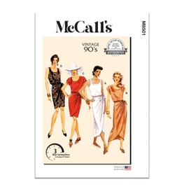 MCCALLS Sewing Pattern M8501D5 Women's Sarong Dress in Two Lengths D5 (32-36-36-38-40)