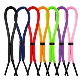Puedno Pack of 7 glasses straps, floating, elastic glasses straps, 34 cm, anti-loss sun glasses holder for water sports, boating, kayaking, surfing, multi-coloured