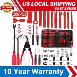 Unbranded 200pc Car Trim Removal Tool Set Radio Hand Pry Panel Door Interior Clip Plastic