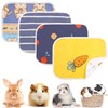 Guinea Pig Cage Liners, 4 Pack Waterproof Machine-Washed and Reused
