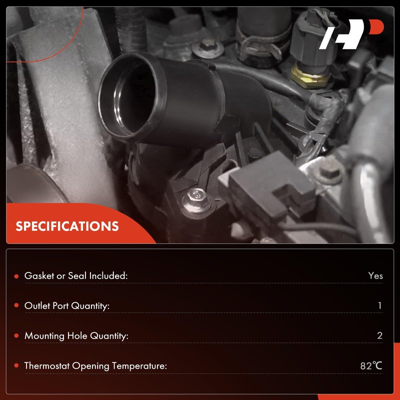 A-Premium Engine Coolant Thermostat Housing Assembly with Seal Compatible with