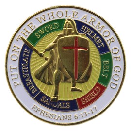 Put On The Whole Armor Of God Pins (5 Pack)