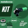 Metabo HPT 4-1/2-Inch Angle Grinder, Includes 5 Grinding Wheels &