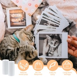 Udbrud Thermal Rolls, 15 Rolls Refill Printing Paper, Thermal Paper for Children, Instant Camera Paper for Mini Printer, Children's Camera, Instant Print Camera, Photo Printer, Labels (57 x 30 mm)