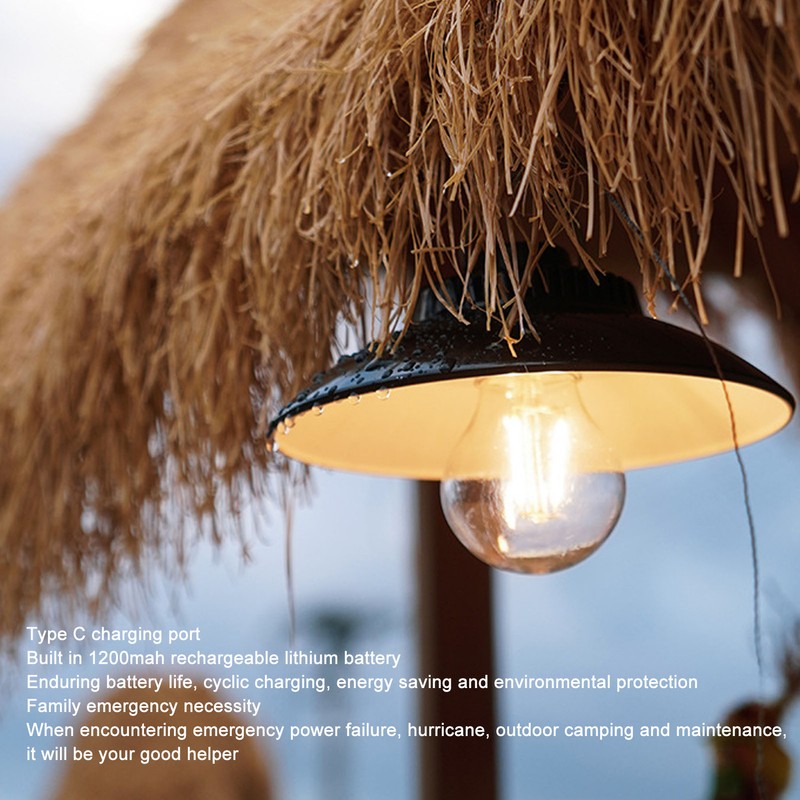 Hanging LED Camping Light Warm Light Lightweight Portable USB Charging