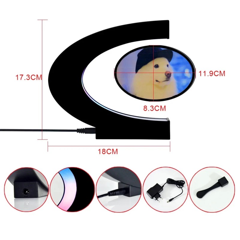 Jiangmen Excellence Electronic Technology Magic Black Magnetic Levitating Photo Frame