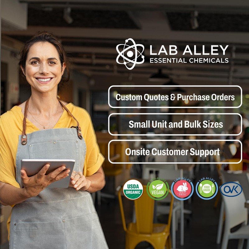 Lab Alley Isopropyl Alcohol 99.8% Lab Grade, Perfect for Laboratory