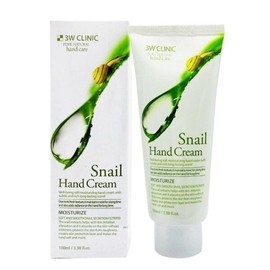 3W Clinic Moisturizing Hand Cream Snail 100ml / 3W 클리닉 모이스처 라이징 핸드크림 달팽이 스네일 100ml