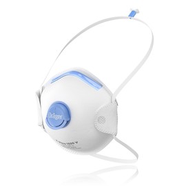 Dräger X-plore 1320V FFP2 Valve Respirator Mask Disposable Dust Mask for Harmful Dust/Smoke/Aerosols, One Size, Pack of 3