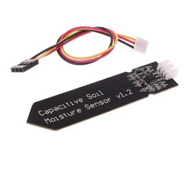 ZkeeShop Capacitive Soil Moisture Sensor with Cable Wire, Compatible with Arduino Moisture Detection, Corrosion Resistant, Pack of 5