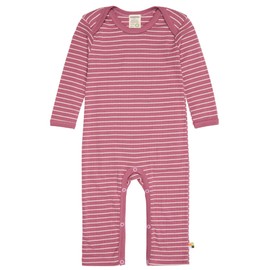 loud + proud Baby Girls' Derby Rib, GOTS Certified Jumpsuit, grape