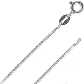 Italian Fashions 14K or 10K REAL Solid Yellow or White or Rose/Pink Gold 0.5 MM,0.6MM,0.7MM,0.8MM,0.9MM,1.1MM,1.2MM Italian Diamond Cut Box Link Chain Necklace gold necklaces for women MADE IN ITALY,