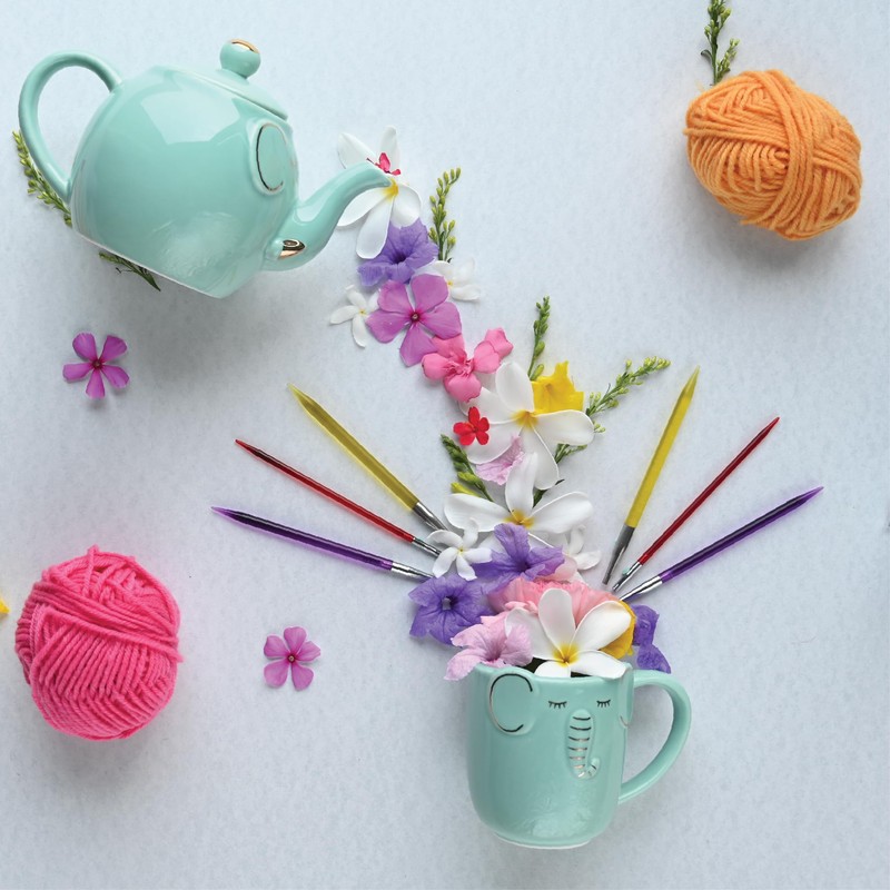 Knit Pro 5 mm Normal Interchangeable Circular Needles, Multi-Colour