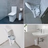 Compatible Toilet Wand Holder for Clorox - White & Gray
