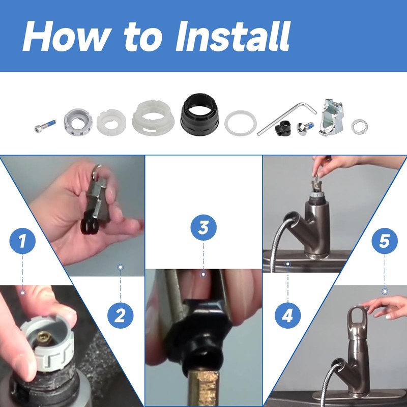 Kitchen Faucet Repair Kit, 93980 Handle Mechanism Kit Replacement Parts
