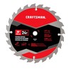 CRAFTSMAN 10 Inch 24T Framing/Ripping Carbide Miter/Table Saw Blade (CMAS21024)