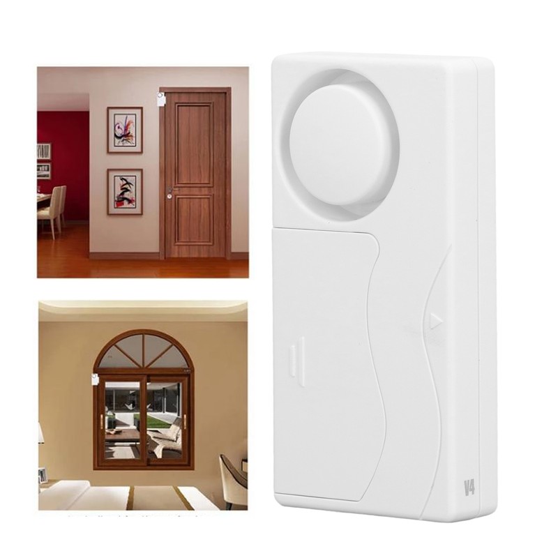 Door Open Sensor Alarm 105dB Low Battery Alert Doorbell Function