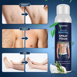 YOURTONE Hair Removal Spray Foam for Men, No Irritation Hair Removal Cream, Safe Hair Depilatory for Male underarm, Chest, Back, Legs, Suitable For All Skin Types