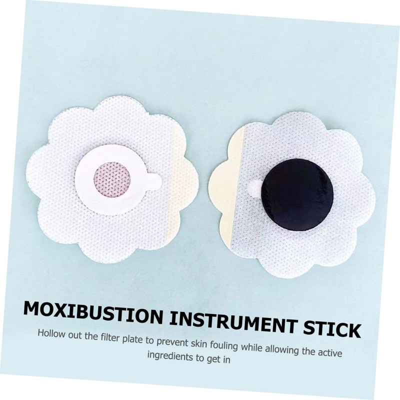 BIUDECO 10pcs Practical Moxibustion Pastes Patches Stickers Moxibustion Machine Fixators