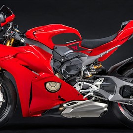 FOR PANIGALE V4 Panigale v4 2025 Tank Pad Protector Motorcycle Sticker Decal Air Knee Grip Tank Traction Pad Side Accessories Panigale v4