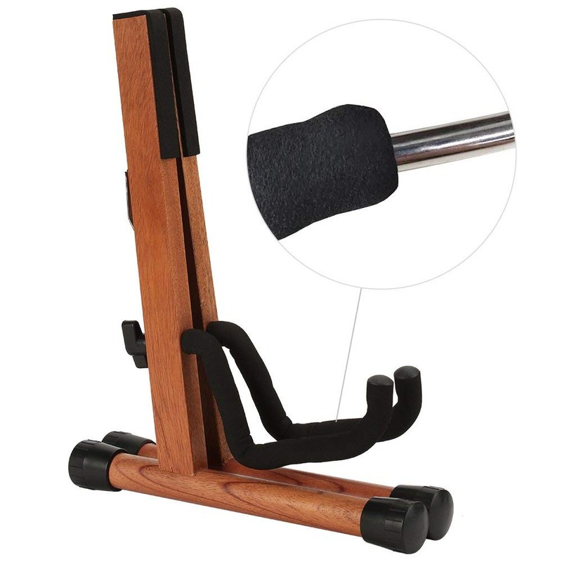 Neboic Ukulele Stand, Wood Violin Stand with bow holder, Wooden
