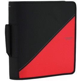 Five Star 3-inch Zipper Binder with Handle, 12-4/5 X 12-1/5 Inches, Colors May Vary (28018)