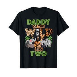 2nd Birthday Zoo Safari Jungle Daddy Of The Wild and Two T-Shirt