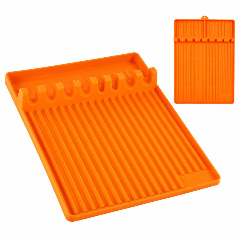 Silicone Griddle Tool Mat for BBQ Cooking – Heat-Resistant Spatula