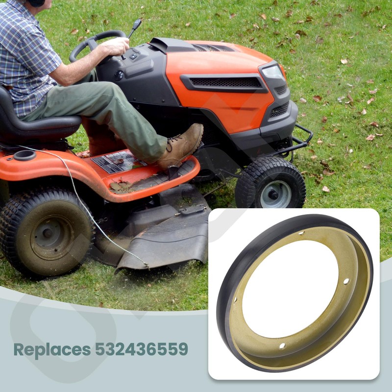 436559 Lawn Tractor Friction Wheel Compatible with Husqvarna/Craftsman Lawn Tractor