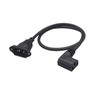 JSADZKJ 90 Degree C13 to C14 Panel Mount Power Cable