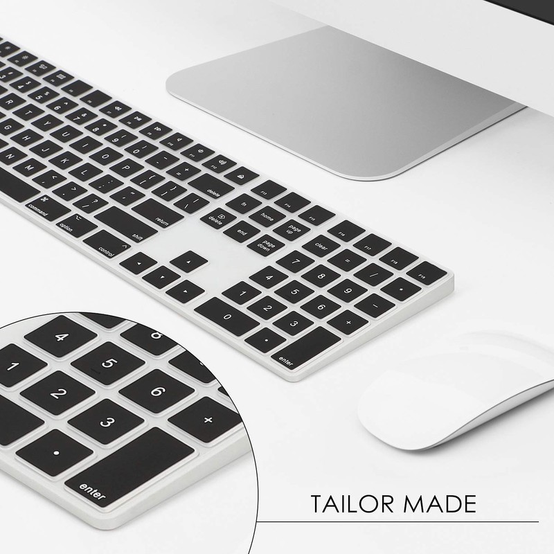 Allinside Black Cover for Apple iMac Magic Keyboard with Numeric
