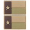 JBCD Texas Flag Patch Tactical PVC Rubber Hook and Loop