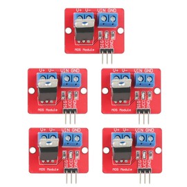 Ailoocedi 5pcs 3.3V/5V Mosfet Driver Module PWM Output Driver Boards Output 0-24V for LED Strip Motor Stepless Dimming Speed Adjustment