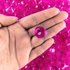 Super Z Outlet Fuchsia Acrylic Round Diamond Crystals Treasure Gems