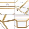 ELLDOO Gold Glass Coffee Filter Holder Coffee Paper Storage Container