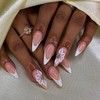 White French Press on Nails Long Stiletto False Nails with