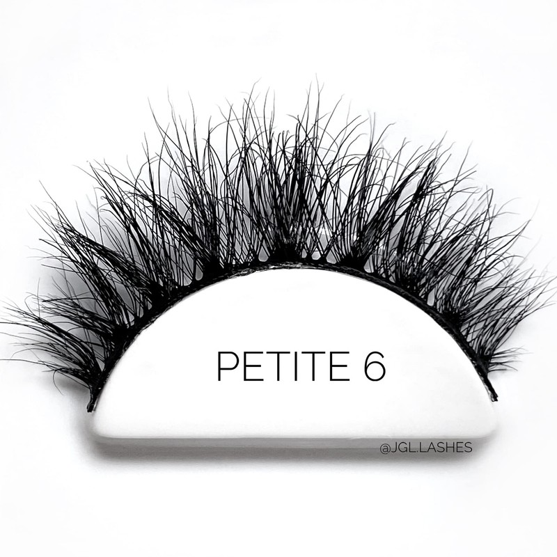 Pestaña petite 6, efecto 3D, largo de 10 mm, reutilizables