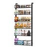 MIAOLI Over the Door Organizer, Black 6-Tier Pantry Door Organizer