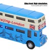 1:90 Children Double Layer Bus Toy Simulation Alloy Pull Back