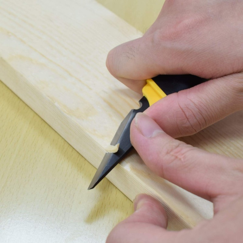 千吉 PC小刀 ラバーハンドル 鋼付 重量60g